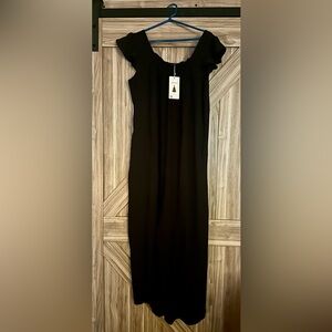 Black Ruffle Sleeve Jumpsuit